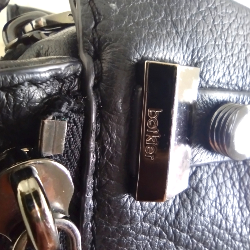 Botkier Black Leroy Crossbody Bag with Silver Accents - Picture 6 of 13